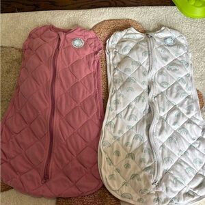 Dreamland baby Pink and White Baby Sleep Sacks